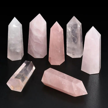 Rose Quartz Heart Stone Crystal Point-Your Soul Place
